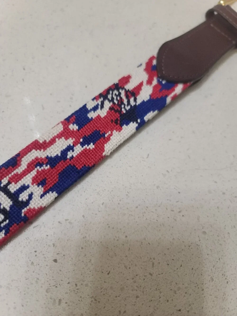 Needle Golf belt “1898 Golf Club” Size 34 Multicolor